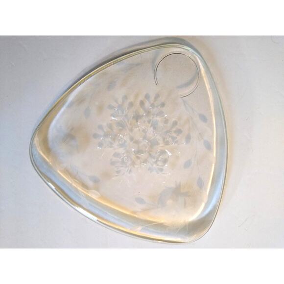 Indiana Glass Snowflake Smartset Snack Set Vintage Atomic Hinde & Daucn 1960s - Picture 9 of 10